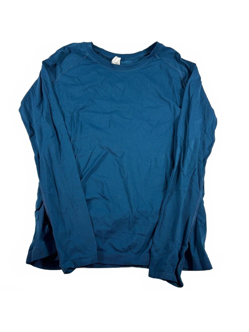 Athleta Women's Momentum Seamless Long Sleeve Top Deep Teal/Blue XL